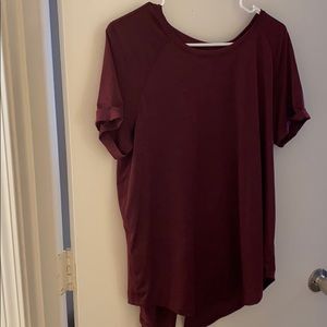 lulu Open Up Tie Back Tee